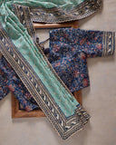 Georgette Premium Georgette Emboidey Work Saree With Blouse