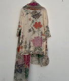 Ready To Wear Ivory Chinon Silk Embroidery Work Sharara Suit With Dupatta