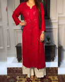 Ready To Wear Rayon Cotton Embroidery Work Palazo With Suit