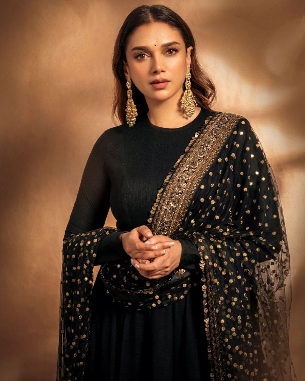Ready To Wear Black Chinon Silk Embroidery Work Anarkali Suit With Dupatta