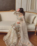 Ready To Wear White Soft Georgette Embroidery Work Gharara Suit With Dupatta