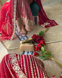 Exclusive Red Soft Georgette Sequence Work Pakistani Suit With Dupatta