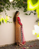 Ready To Wear Blue Soft Georgette Embroidery Work Pakistani Suit With Dupatta