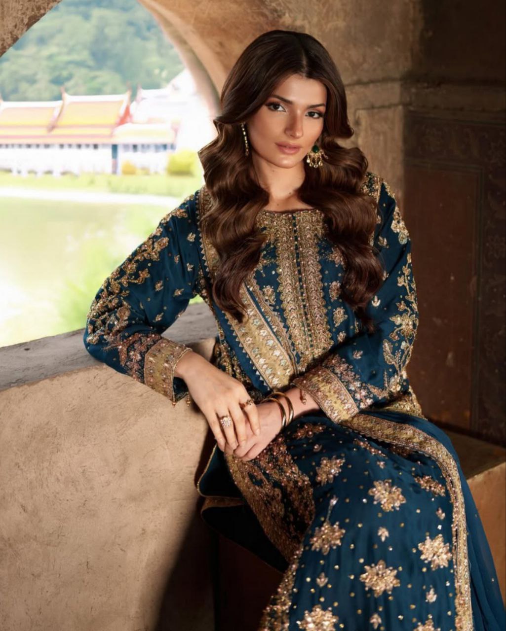 Ready To Wear Morpinch Soft Georgette Sequence Work Pakistani Suit With Dupatta