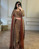Gorgeous Jimmy Choo Silk With Sequence Work Pant Suit With Dupatta
